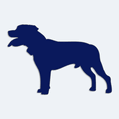 Nlepka pes v aut - silueta stafordrsk bulterir