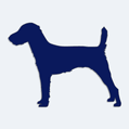 Samolepka pes v aut - silueta parson russel terir