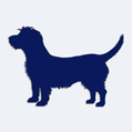 Samolepka pes v aut - silueta glen of imaal terrier